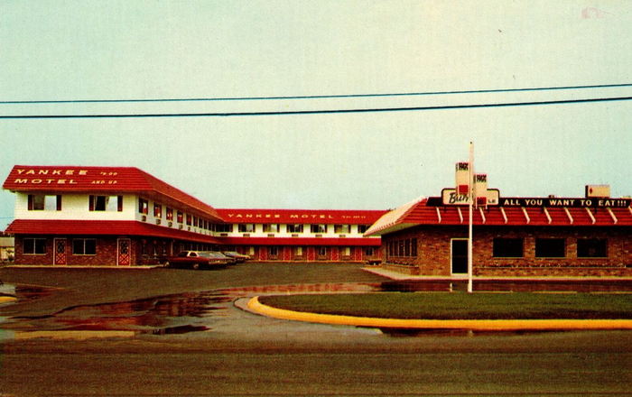 Rodeway Inn (Big Yank Motel & Restaurant) - Vintage Post Card (newer photo)